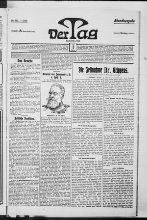 Der Tag vom 01.08.1910