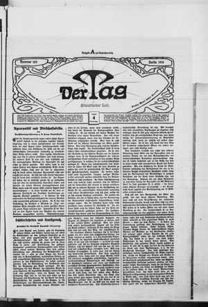 Der Tag vom 04.08.1910
