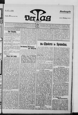 Der Tag vom 29.08.1910