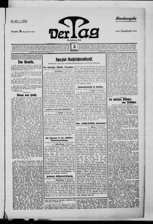 Der Tag vom 03.09.1910