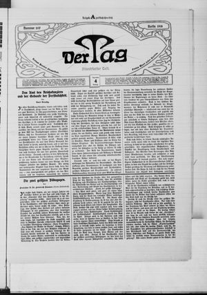 Der Tag vom 04.09.1910