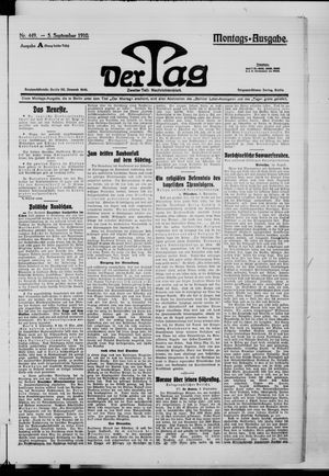 Der Tag vom 05.09.1910