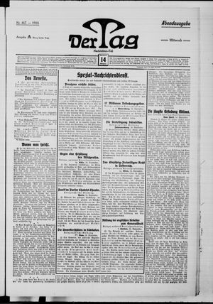 Der Tag vom 14.09.1910