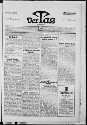 Der Tag vom 16.09.1910