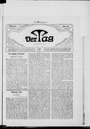 Der Tag vom 23.09.1910