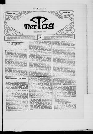 Der Tag vom 25.09.1910