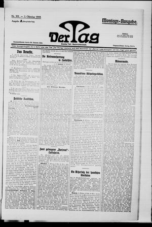 Der Tag vom 03.10.1910