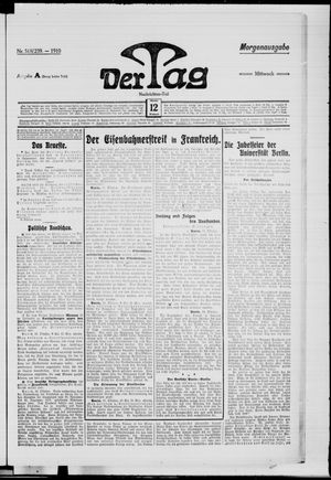 Der Tag vom 12.10.1910