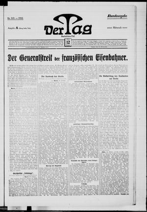 Der Tag vom 12.10.1910