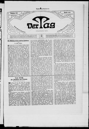 Der Tag vom 13.10.1910