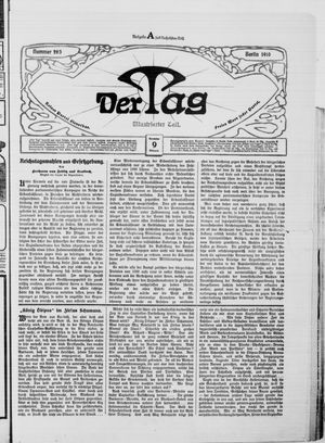 Der Tag vom 09.11.1910