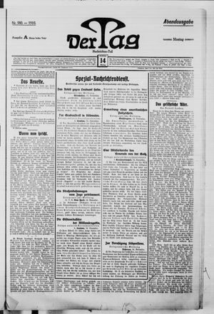 Der Tag vom 14.11.1910