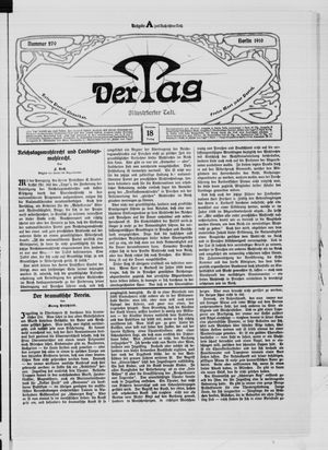 Der Tag vom 18.11.1910