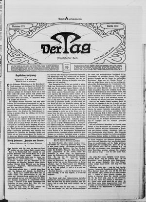 Der Tag vom 19.11.1910