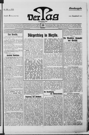 Der Tag vom 19.11.1910