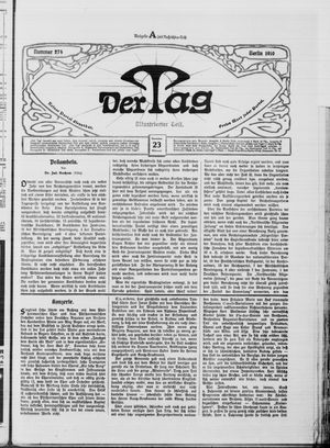 Der Tag vom 23.11.1910
