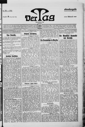 Der Tag vom 23.11.1910
