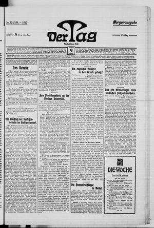 Der Tag vom 09.12.1910