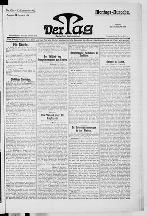 Der Tag vom 12.12.1910