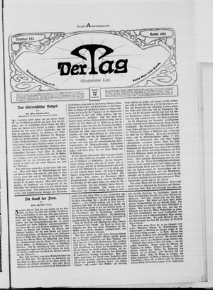 Der Tag vom 17.12.1910