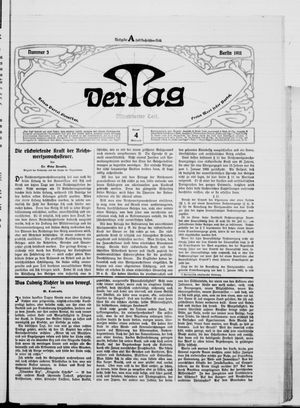 Der Tag on Jan 4, 1911