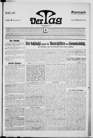 Der Tag on Jan 4, 1911