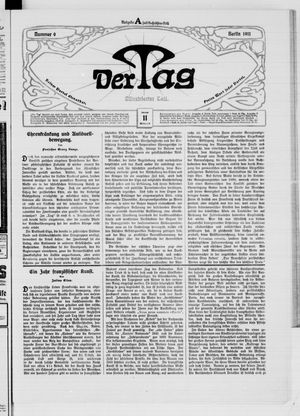 Der Tag on Jan 11, 1911