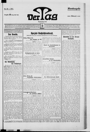 Der Tag on Jan 11, 1911