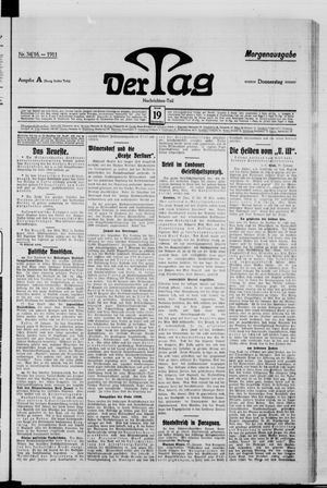 Der Tag vom 19.01.1911