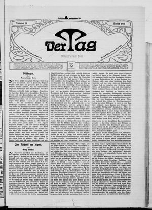 Der Tag vom 19.01.1911