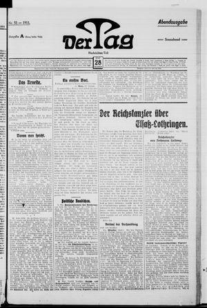 Der Tag vom 28.01.1911
