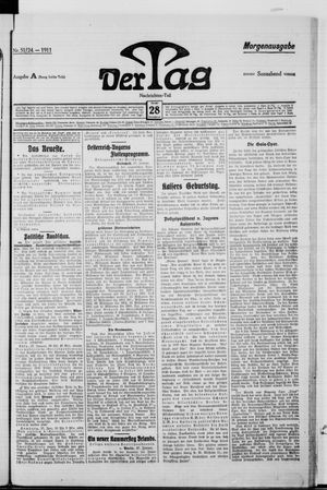 Der Tag vom 28.01.1911