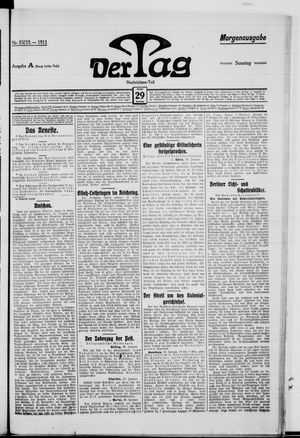 Der Tag on Jan 29, 1911