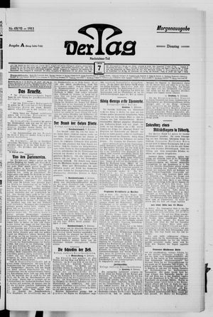 Der Tag vom 07.02.1911