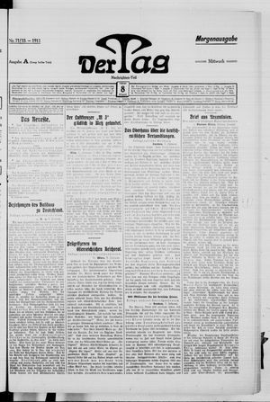 Der Tag vom 08.02.1911