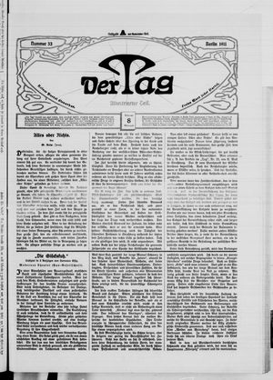 Der Tag vom 08.02.1911