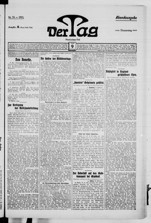 Der Tag vom 09.02.1911
