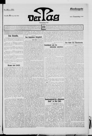Der Tag vom 23.02.1911