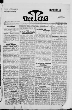 Der Tag vom 27.02.1911