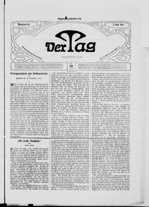 Der Tag vom 10.03.1911
