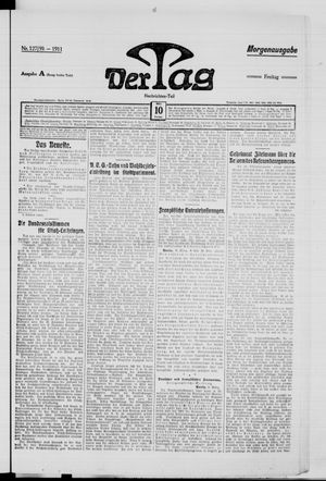 Der Tag vom 10.03.1911