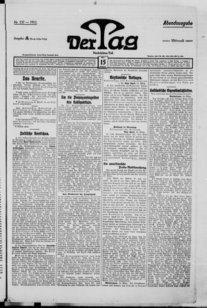Der Tag on Mar 15, 1911