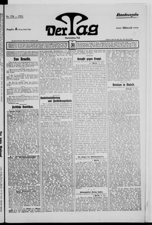 Der Tag vom 31.05.1911