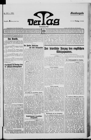 Der Tag vom 23.06.1911