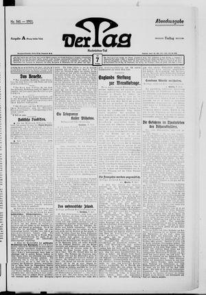 Der Tag vom 07.07.1911