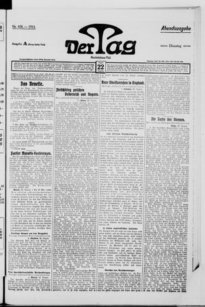 Der Tag vom 22.08.1911