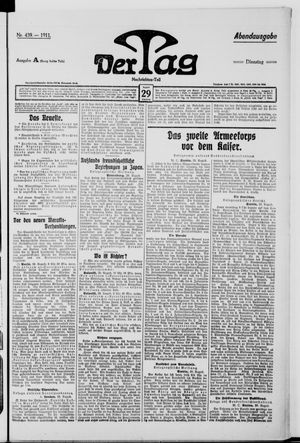 Der Tag vom 29.08.1911