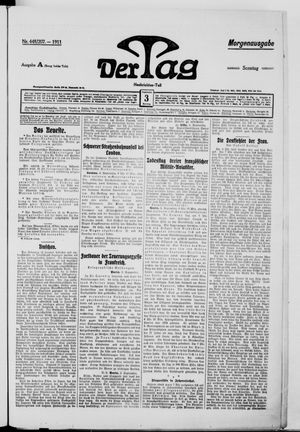 Der Tag vom 03.09.1911