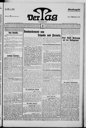 Der Tag vom 04.10.1911