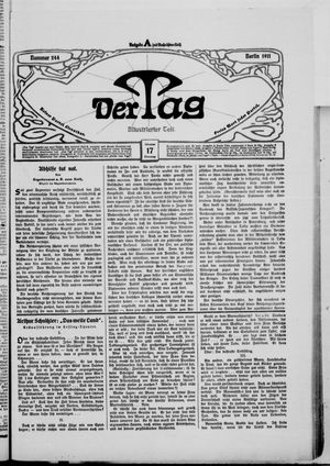 Der Tag vom 17.10.1911